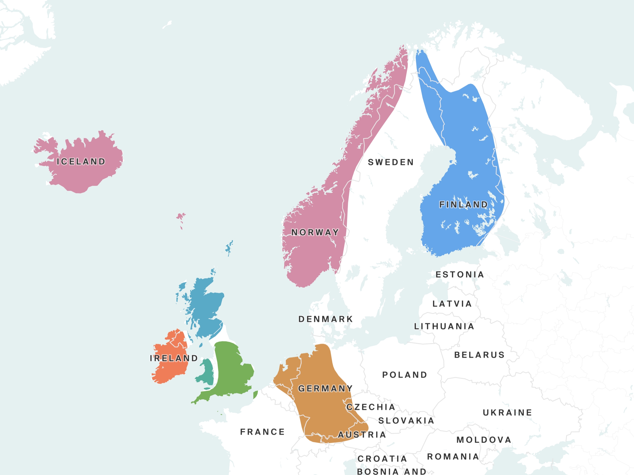 Northern Europe DNA Story